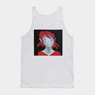 Acrylic Gouache Dark Elf Character Design Tank Top